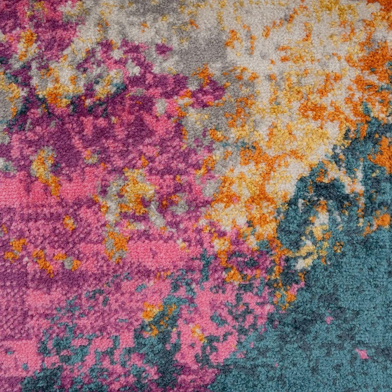 Rug Kids Bedroom Teens Colour Splash Hot Sheen