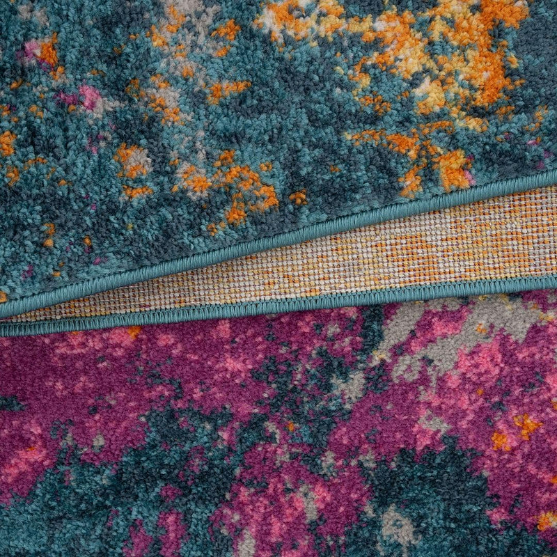Rug Kids Bedroom Teens Colour Splash Hot Sheen