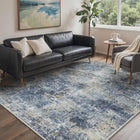 Multi-tone Blue Abstract