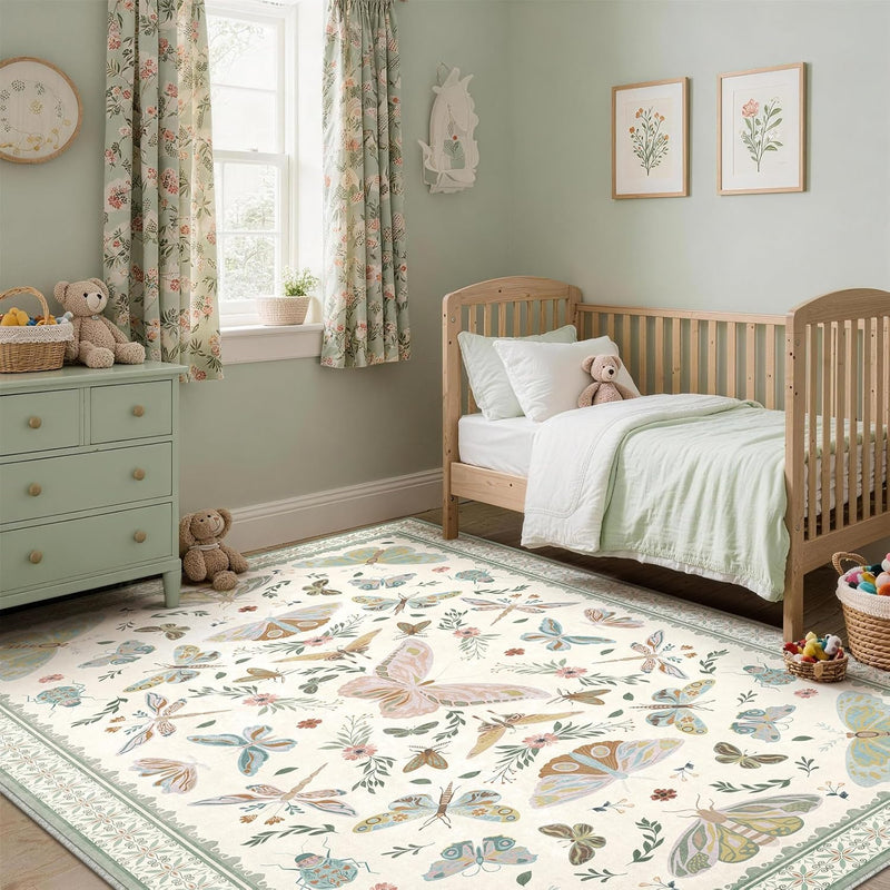 Rug Living Room Soft Washable Non Slip