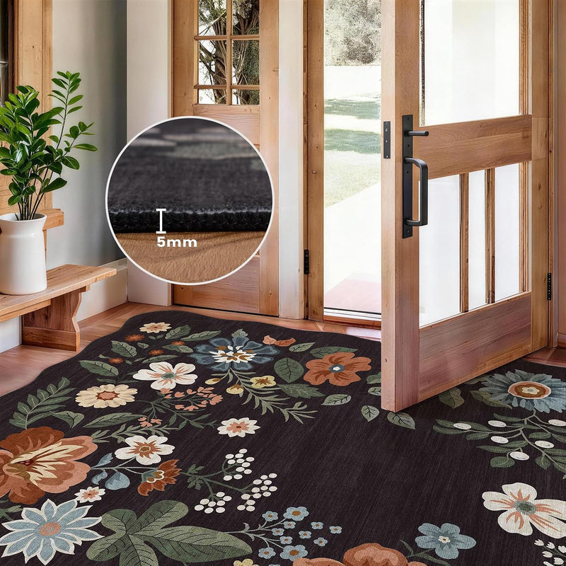 Rug Living Room Soft Washable Non Slip