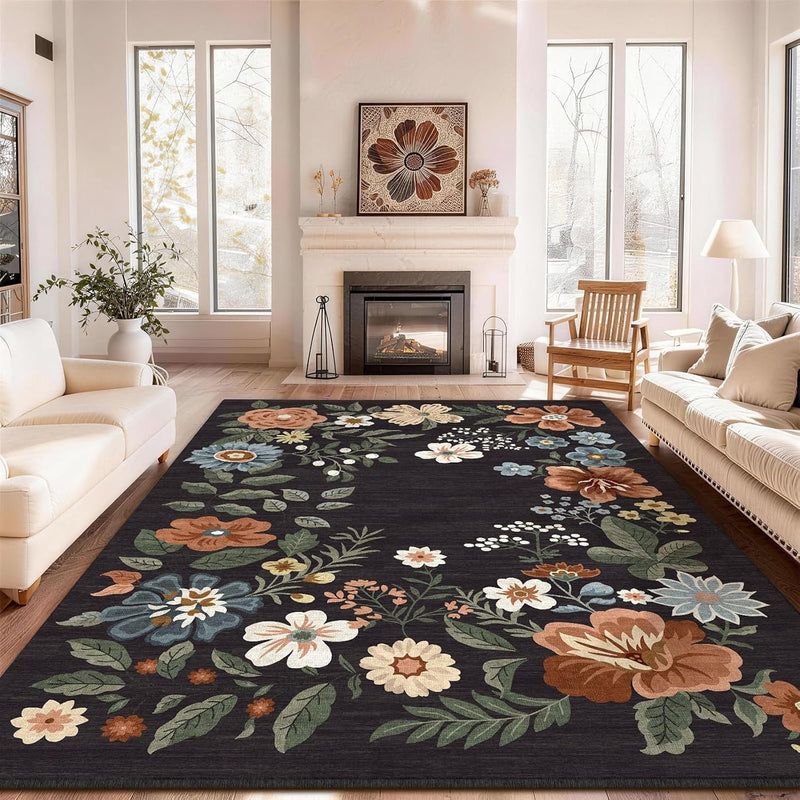 Rug Living Room Soft Washable Non Slip