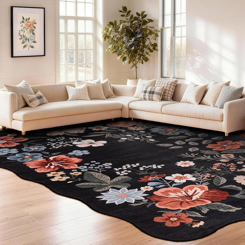 Rug Living Room Soft Washable Non Slip