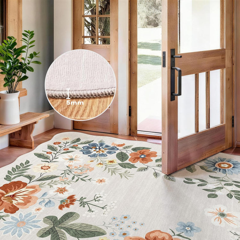 Rug Living Room Soft Washable Non Slip