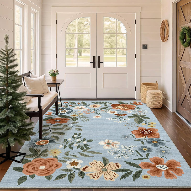 Rug Living Room Soft Washable Non Slip