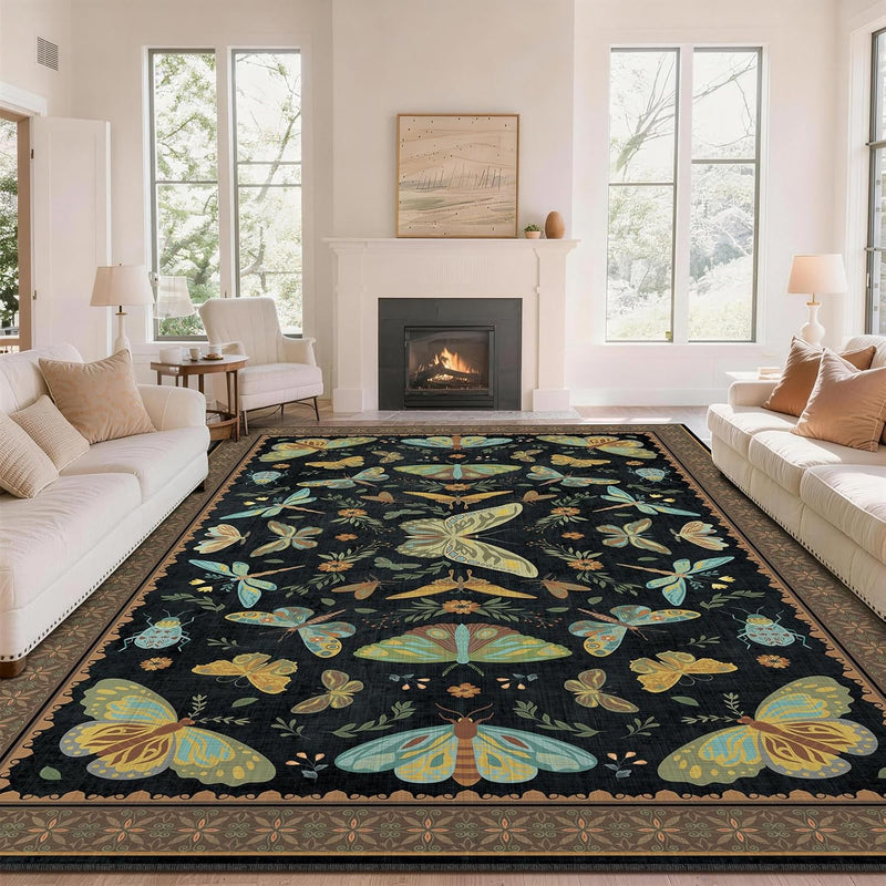 Rug Living Room Soft Washable Non Slip