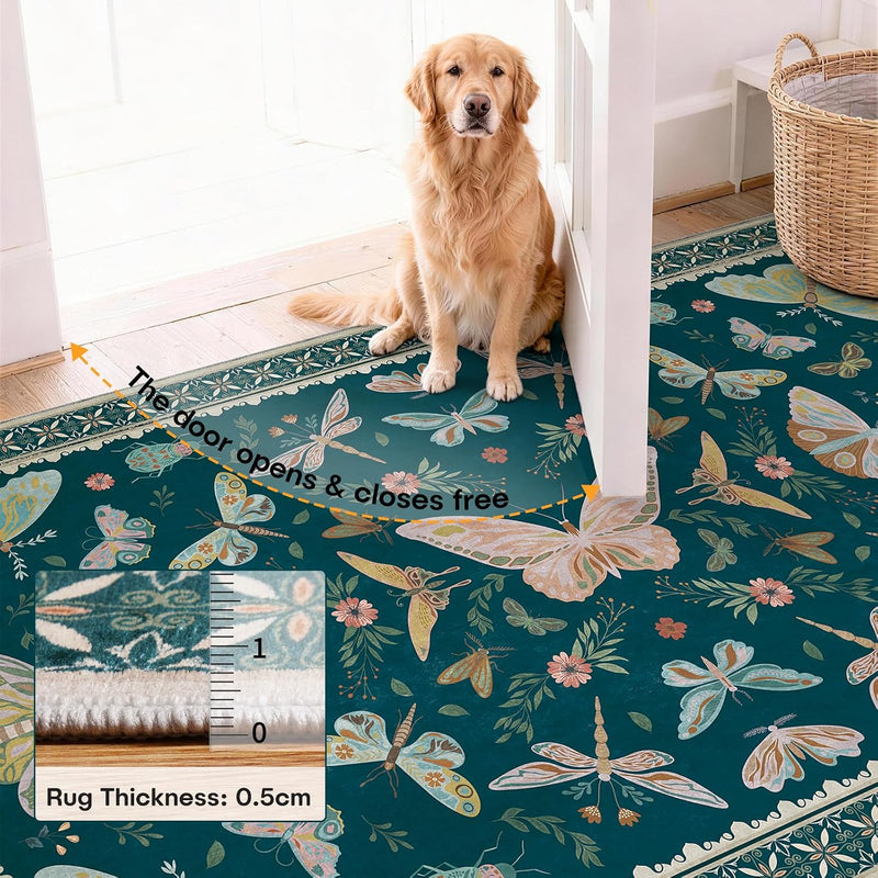 Rug Living Room Soft Washable Non Slip