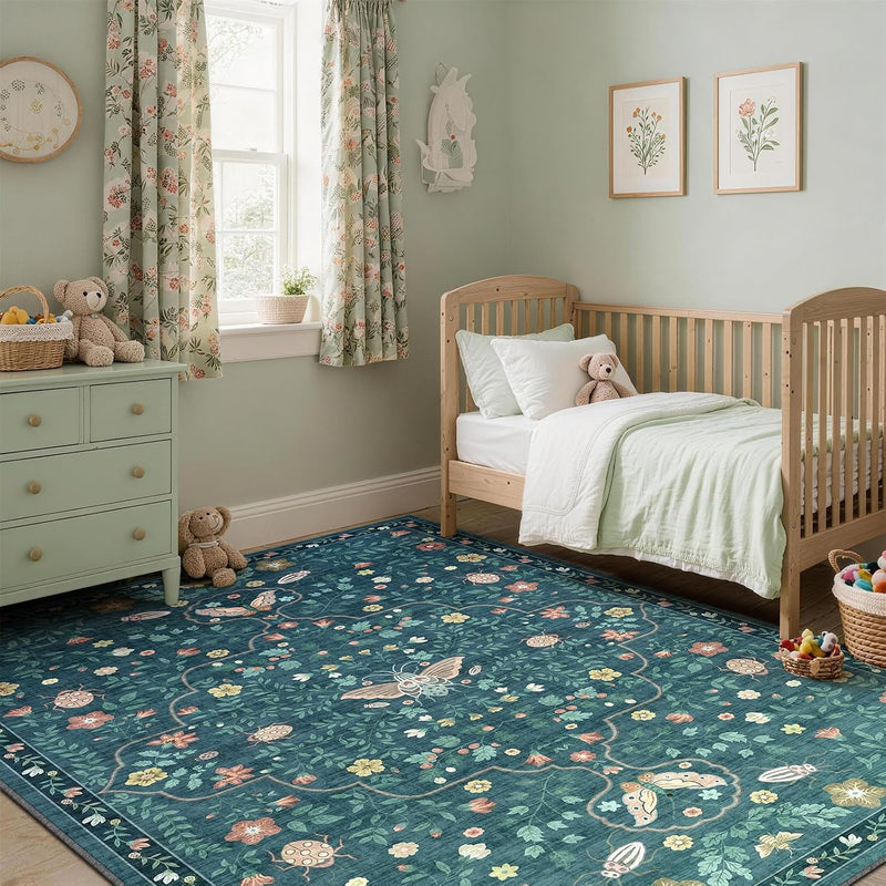Rug Living Room Soft Washable Non Slip