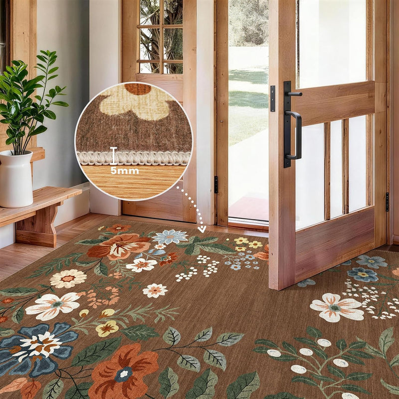 Rug Living Room Soft Washable Non Slip