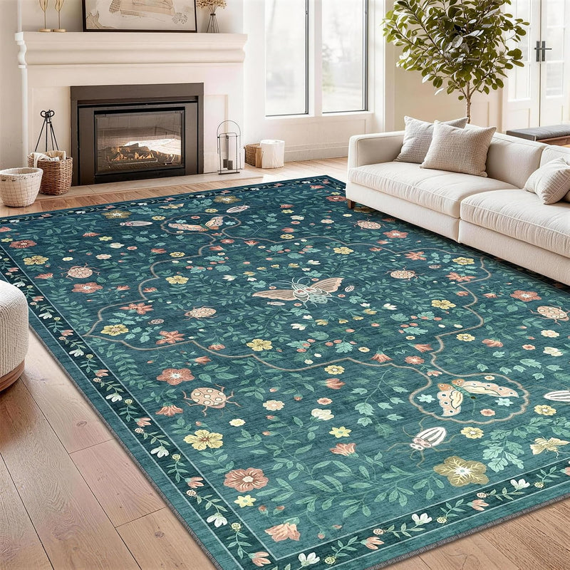 Rug Living Room Soft Washable Non Slip