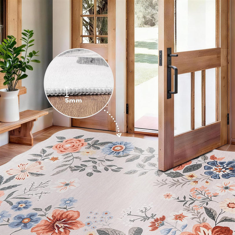 Rug Living Room Soft Washable Non Slip