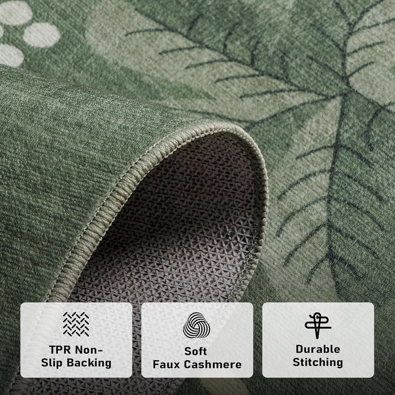 Rug Living Room Soft Washable Non Slip