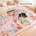Rug Living Room Soft Washable Non Slip
