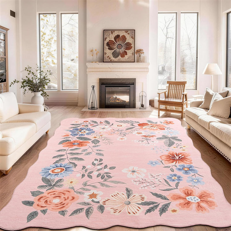 Rug Living Room Soft Washable Non Slip