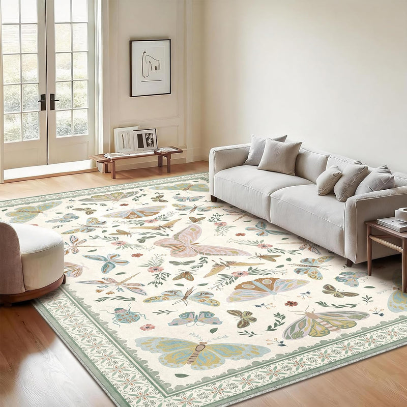 Rug Living Room Soft Washable Non Slip
