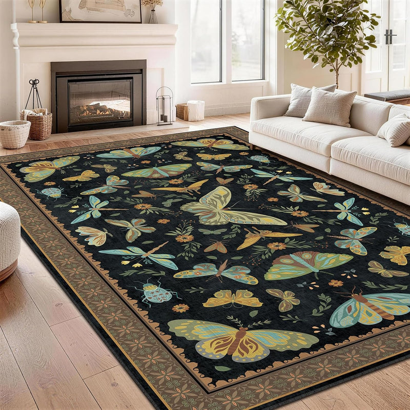Rug Living Room Soft Washable Non Slip