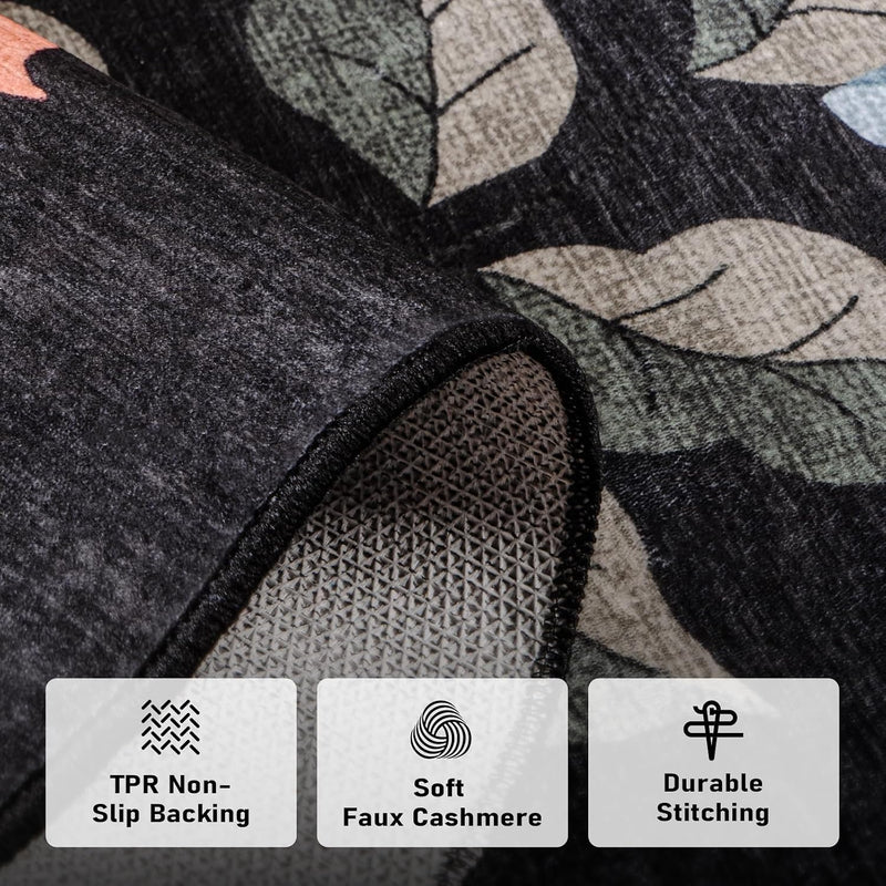 Rug Living Room Soft Washable Non Slip