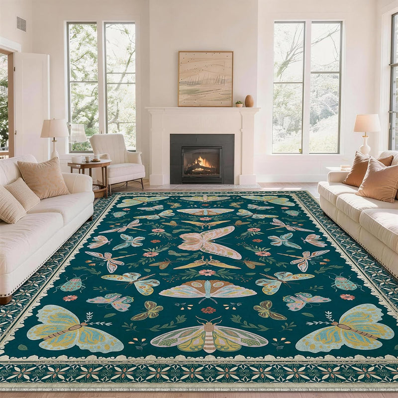 Rug Living Room Soft Washable Non Slip