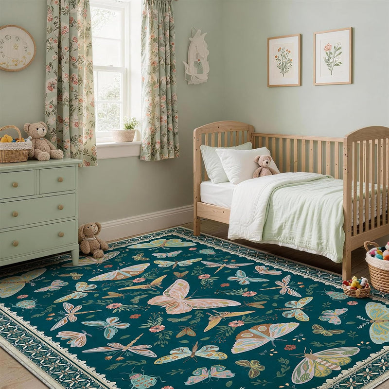 Rug Living Room Soft Washable Non Slip