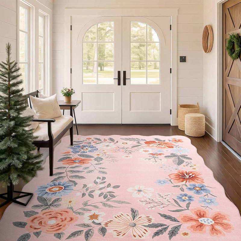 Rug Living Room Soft Washable Non Slip