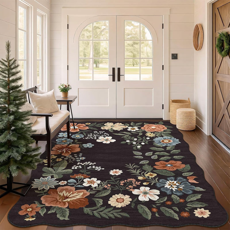 Rug Living Room Soft Washable Non Slip