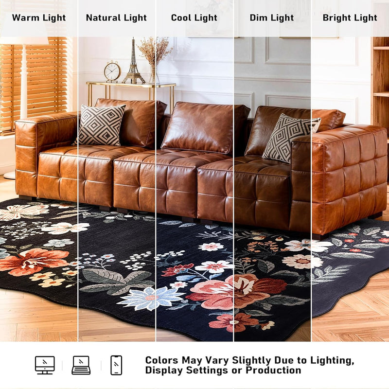 Rug Living Room Soft Washable Non Slip