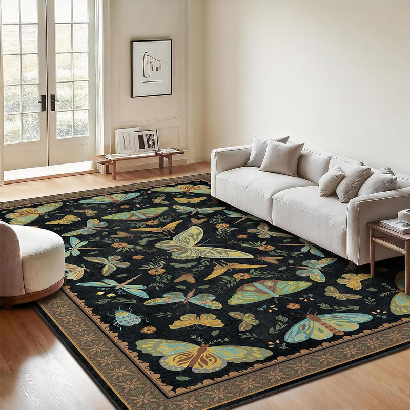 Rug Living Room Soft Washable Non Slip