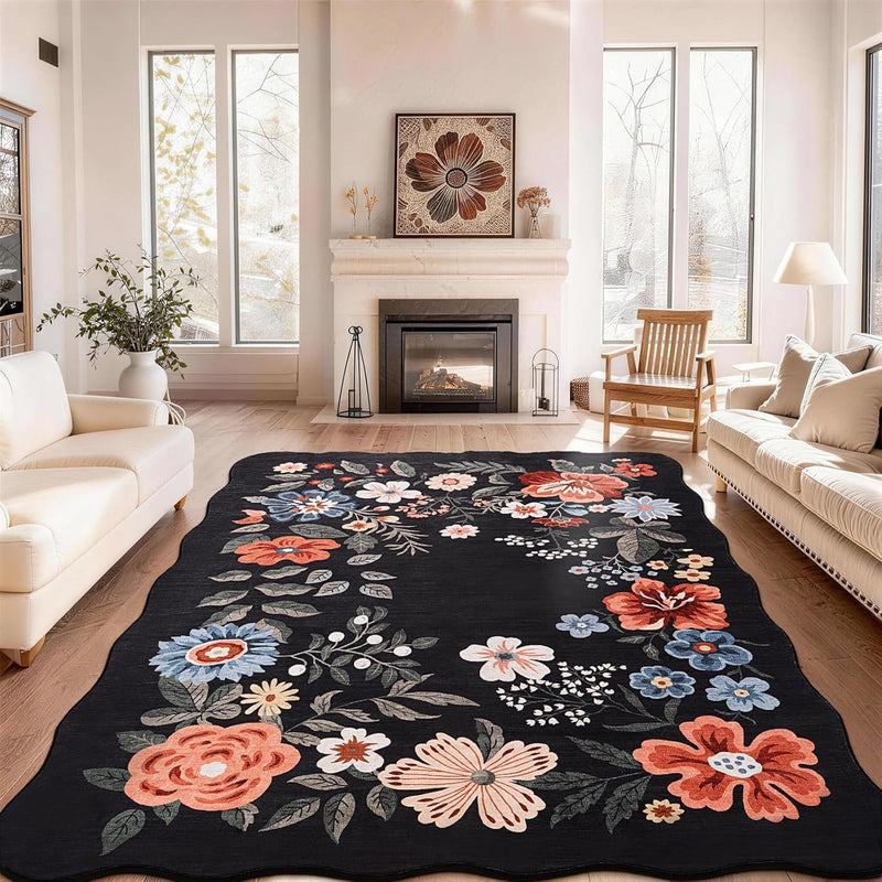 Rug Living Room Soft Washable Non Slip