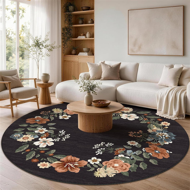 Rug Living Room Soft Washable Non Slip
