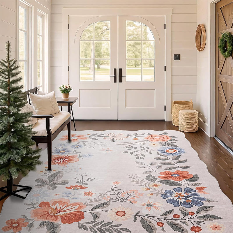 Rug Living Room Soft Washable Non Slip