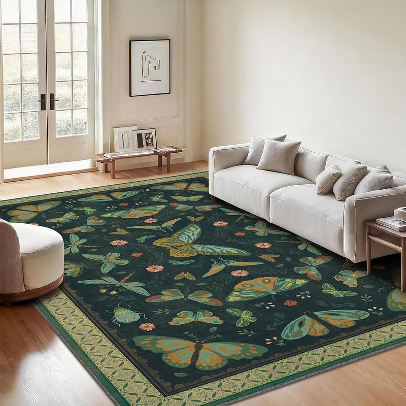 Rug Living Room Soft Washable Non Slip