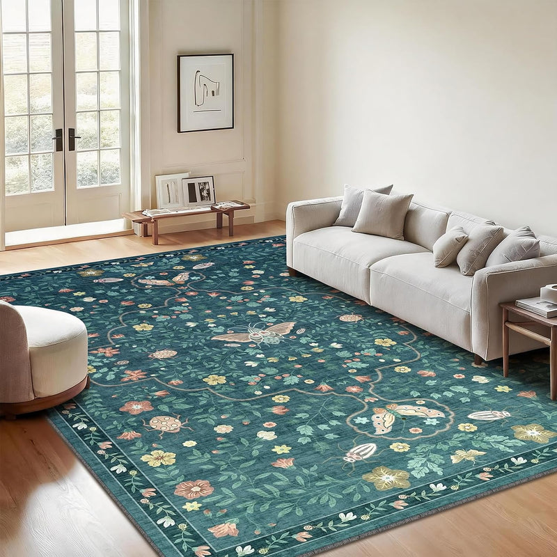 Rug Living Room Soft Washable Non Slip