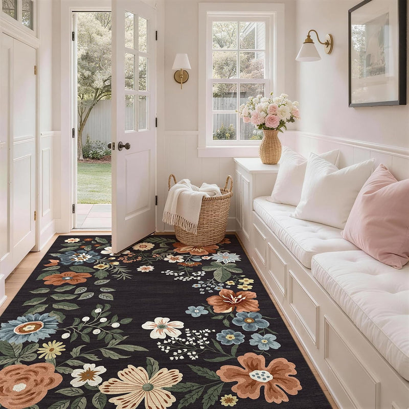 Rug Living Room Soft Washable Non Slip