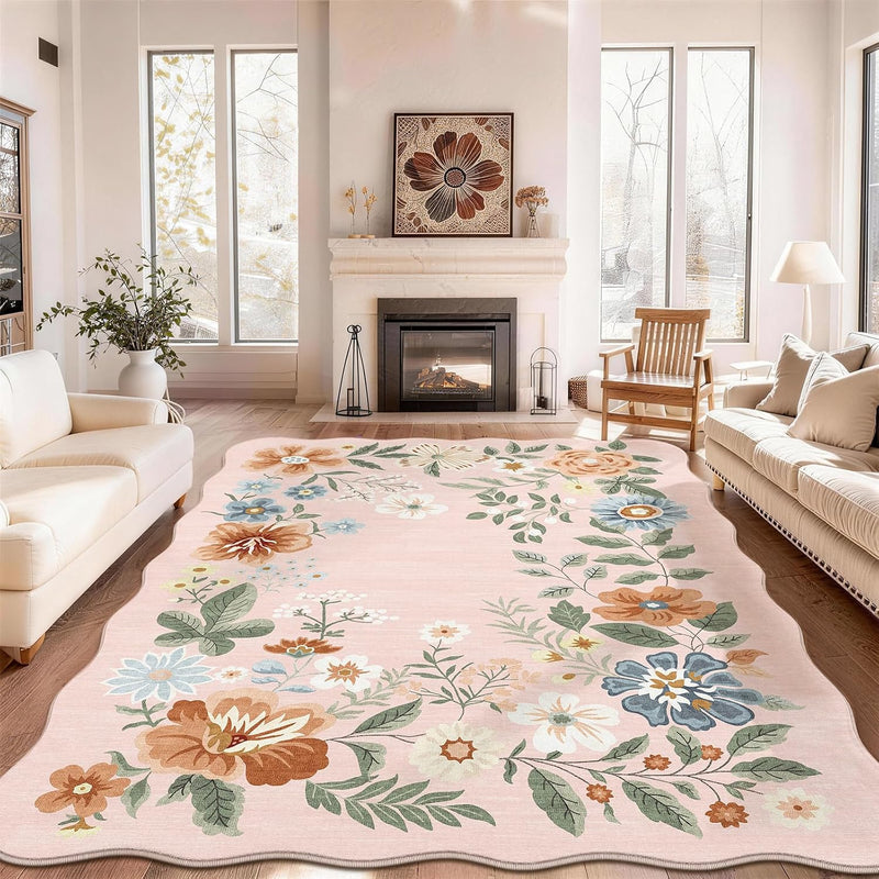 Rug Living Room Soft Washable Non Slip