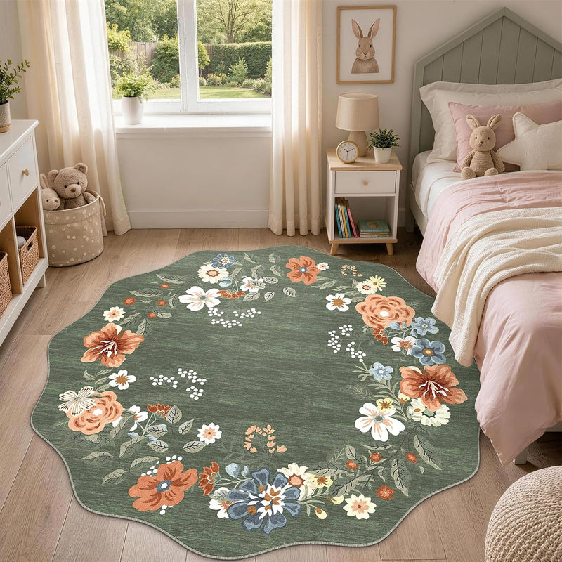Rug Living Room Soft Washable Non Slip