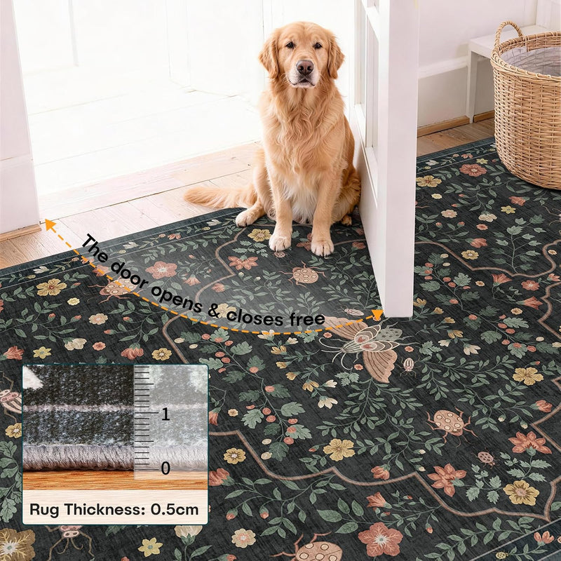 Rug Living Room Soft Washable Non Slip