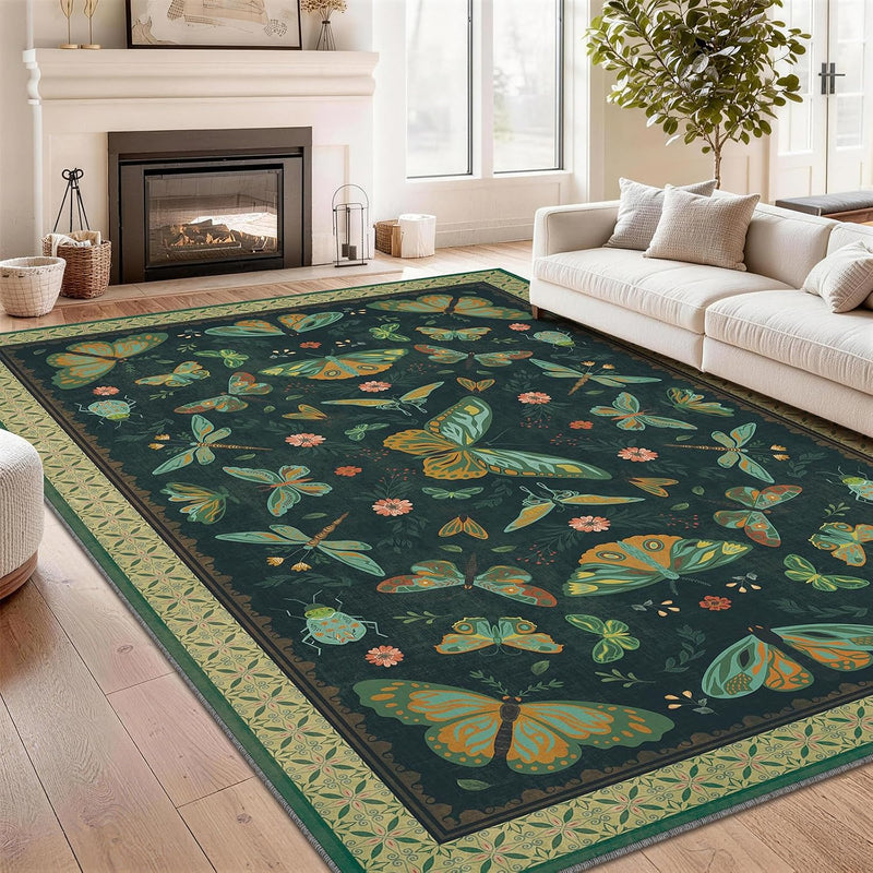 Rug Living Room Soft Washable Non Slip