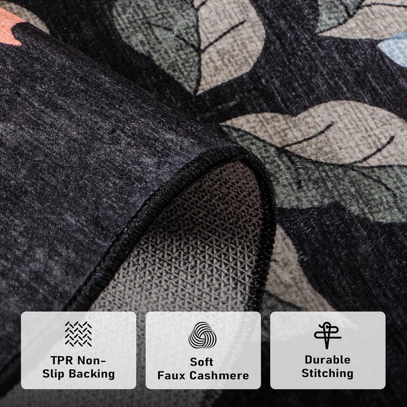 Rug Living Room Soft Washable Non Slip