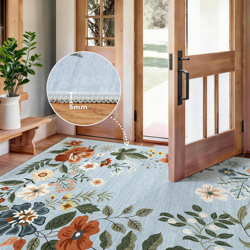 Rug Living Room Soft Washable Non Slip