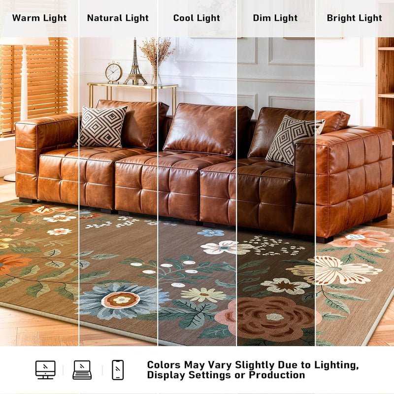 Rug Living Room Soft Washable Non Slip