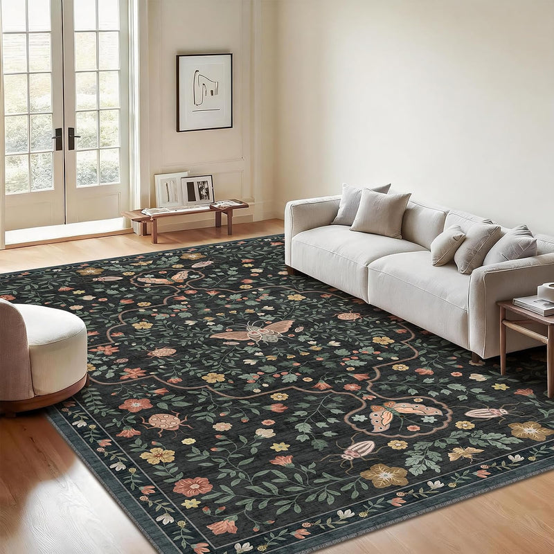 Rug Living Room Soft Washable Non Slip