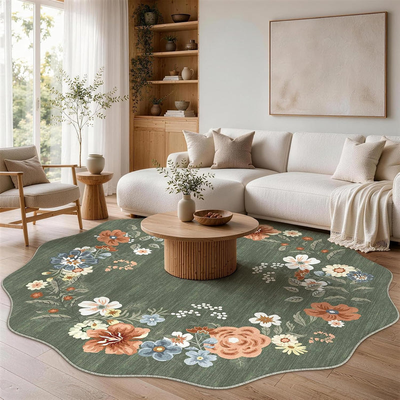 Rug Living Room Soft Washable Non Slip