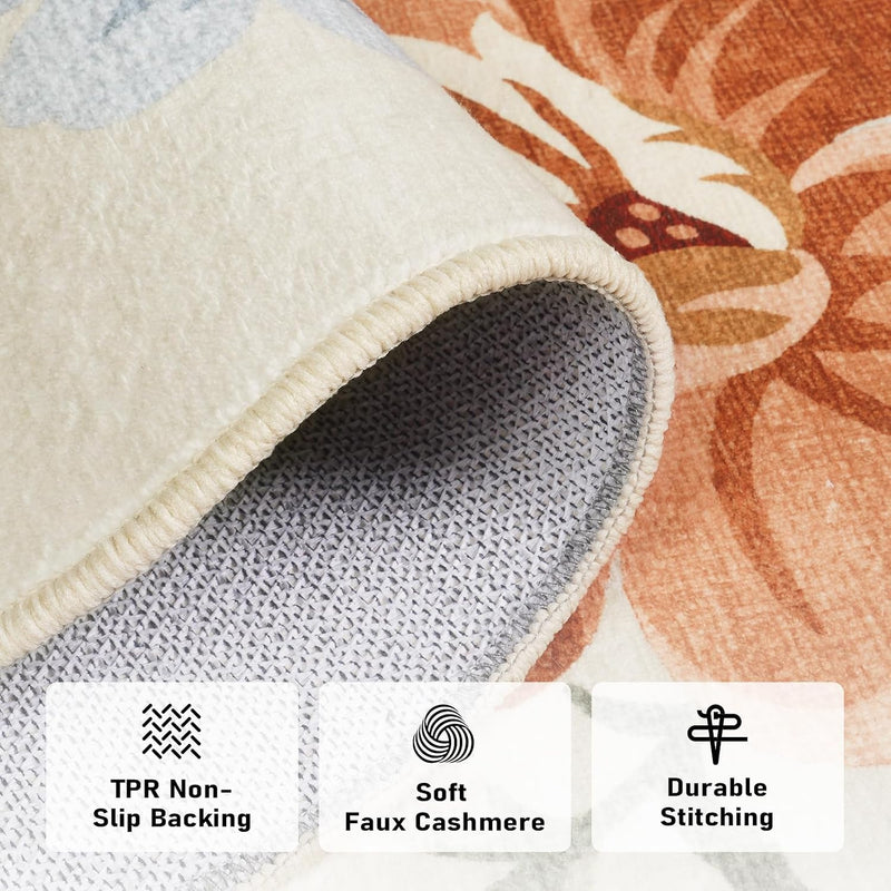 Rug Living Room Soft Washable Non Slip