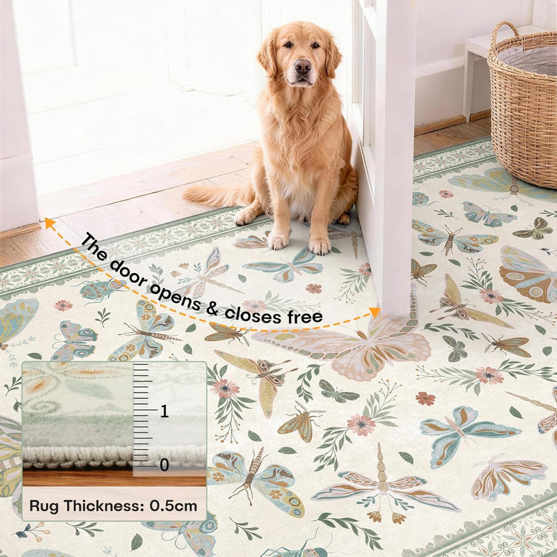 Rug Living Room Soft Washable Non Slip