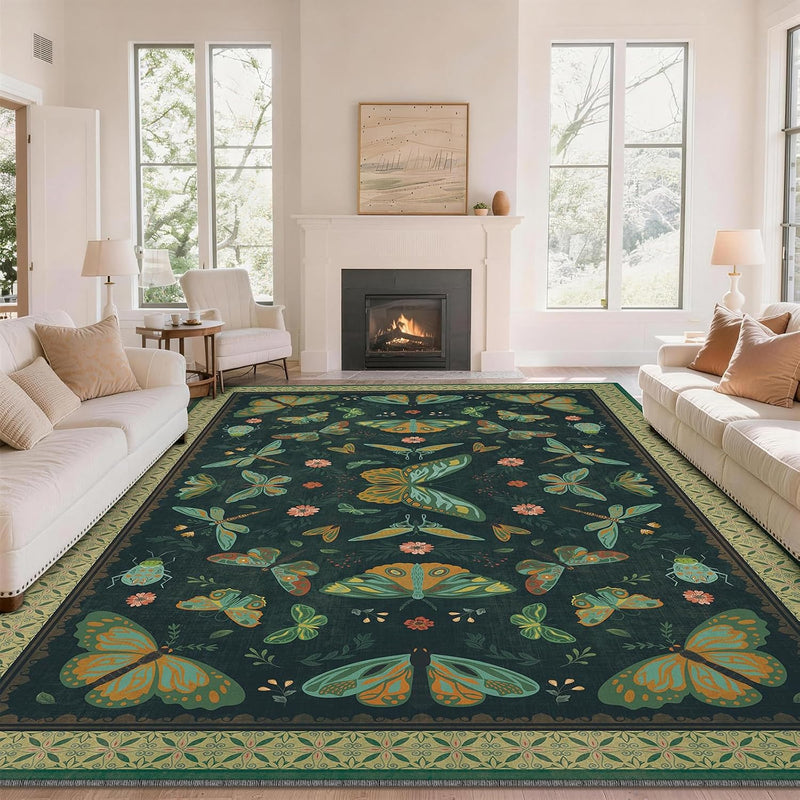Rug Living Room Soft Washable Non Slip