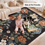 Rug Living Room Soft Washable Non Slip