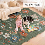 Rug Living Room Soft Washable Non Slip
