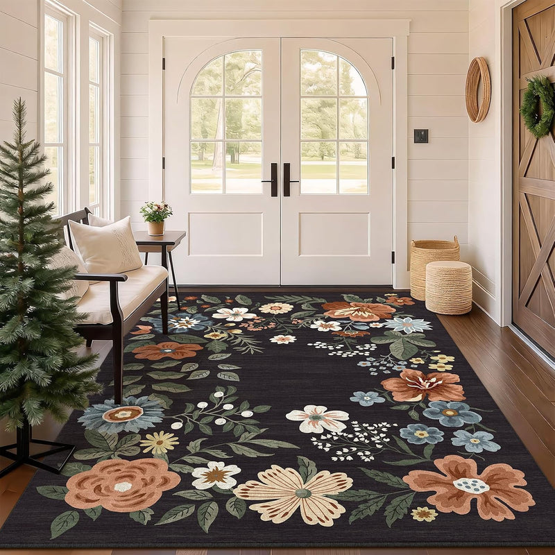 Rug Living Room Soft Washable Non Slip