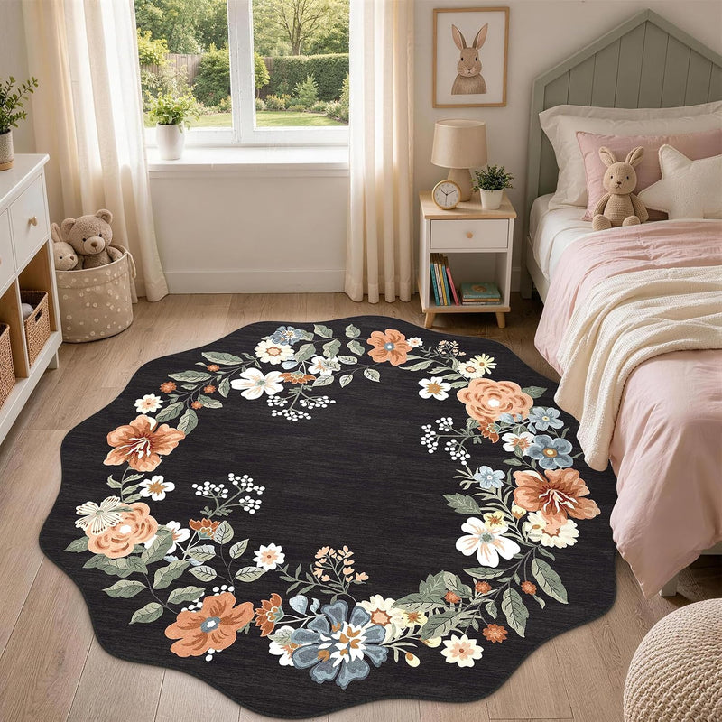 Rug Living Room Soft Washable Non Slip