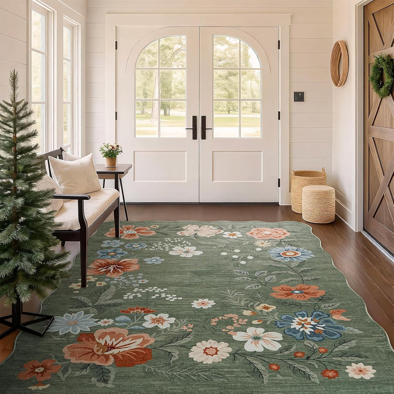 Rug Living Room Soft Washable Non Slip